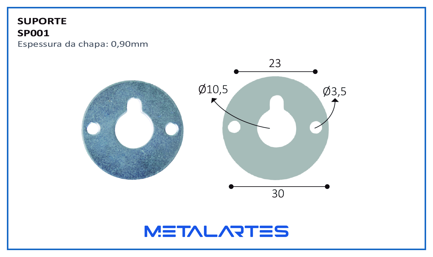 SUPORTE SP001 MOLDURA 30MM