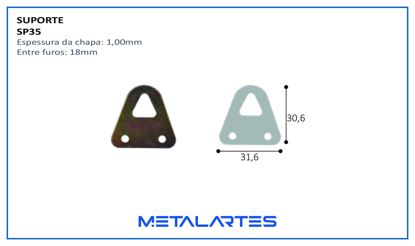 SUPORTE SP035 MOLDURA